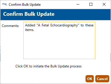 Bulk update on an imported list of items